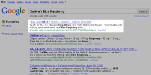 Google Search: Galliker's Blue Raspberry