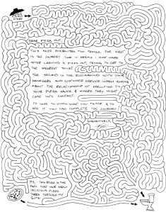Pizza Hut Maze