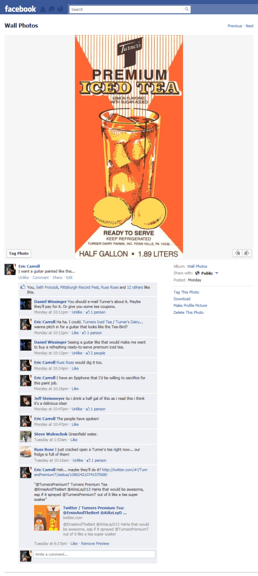 Seeing a Turner's Guitar Would Make Me Thirsty for Turner's!