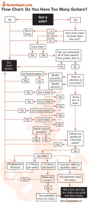 GuitarSquid.com | Flow Chart: Do You Have Too Many Guitars?