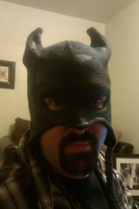 Bethany got me this cool Batman hat!