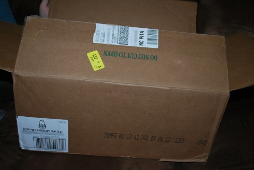 A case of Arby's Bronco Berry Sauce