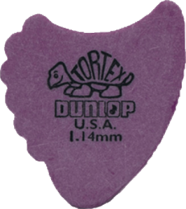 Jim Dunlop Tortex Fin Pick 1.14mm (Purple)