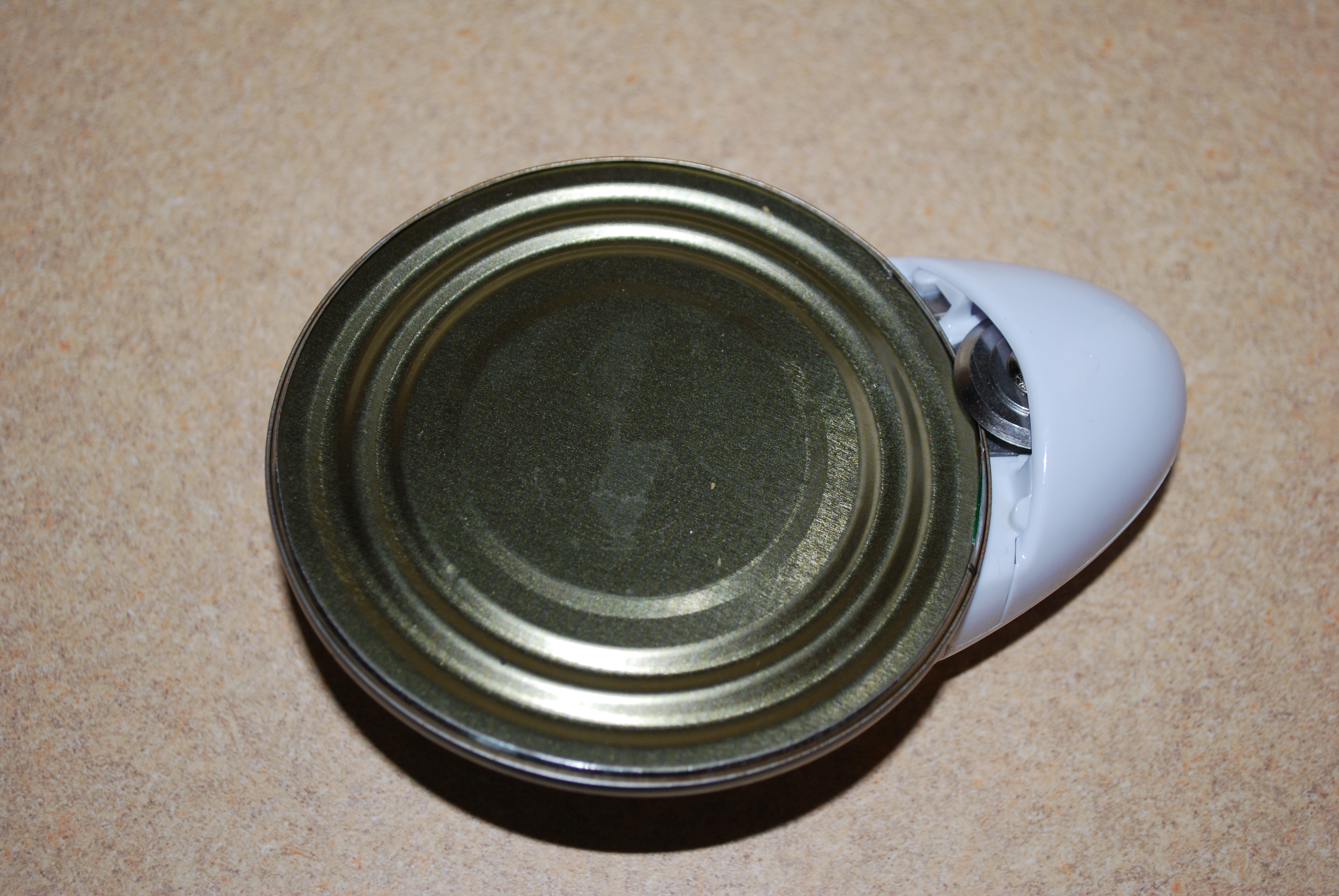 One Touch Can Opener - with Stuck Lid One Touch Can Opener - with Stuck Lid