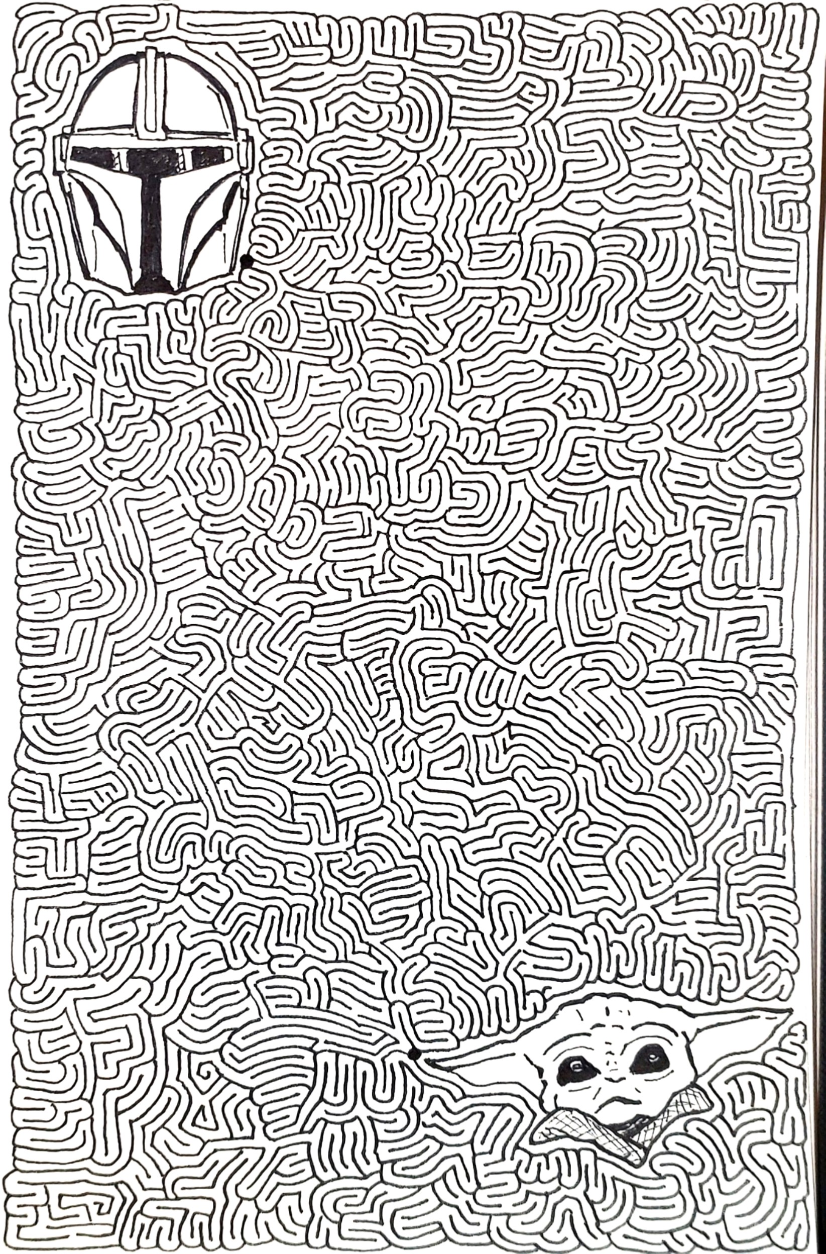 Mandalorian Maze by @AiXeLsyD13