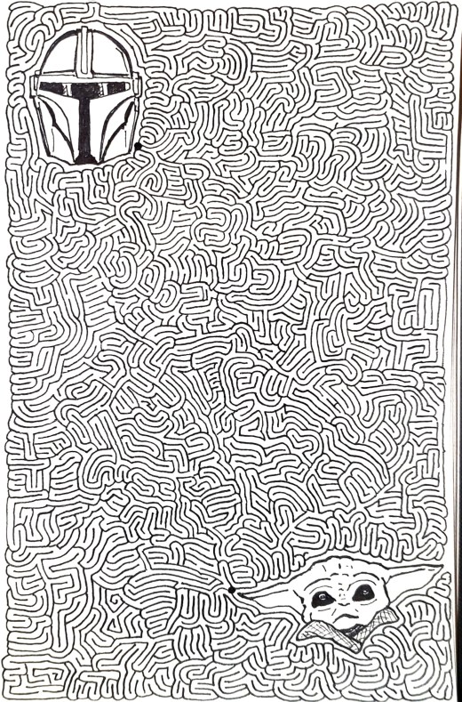 Mandalorian Maze by @AiXeLsyD13