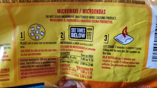 Totino's Pizza Roll Microwave Instructions