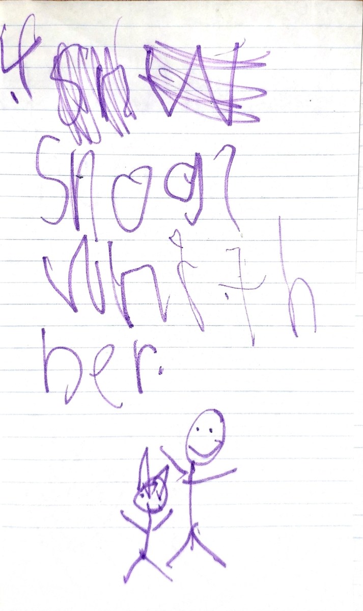 4. Snuggle with her.