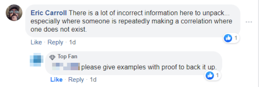 Please give examples with proof to back it up.