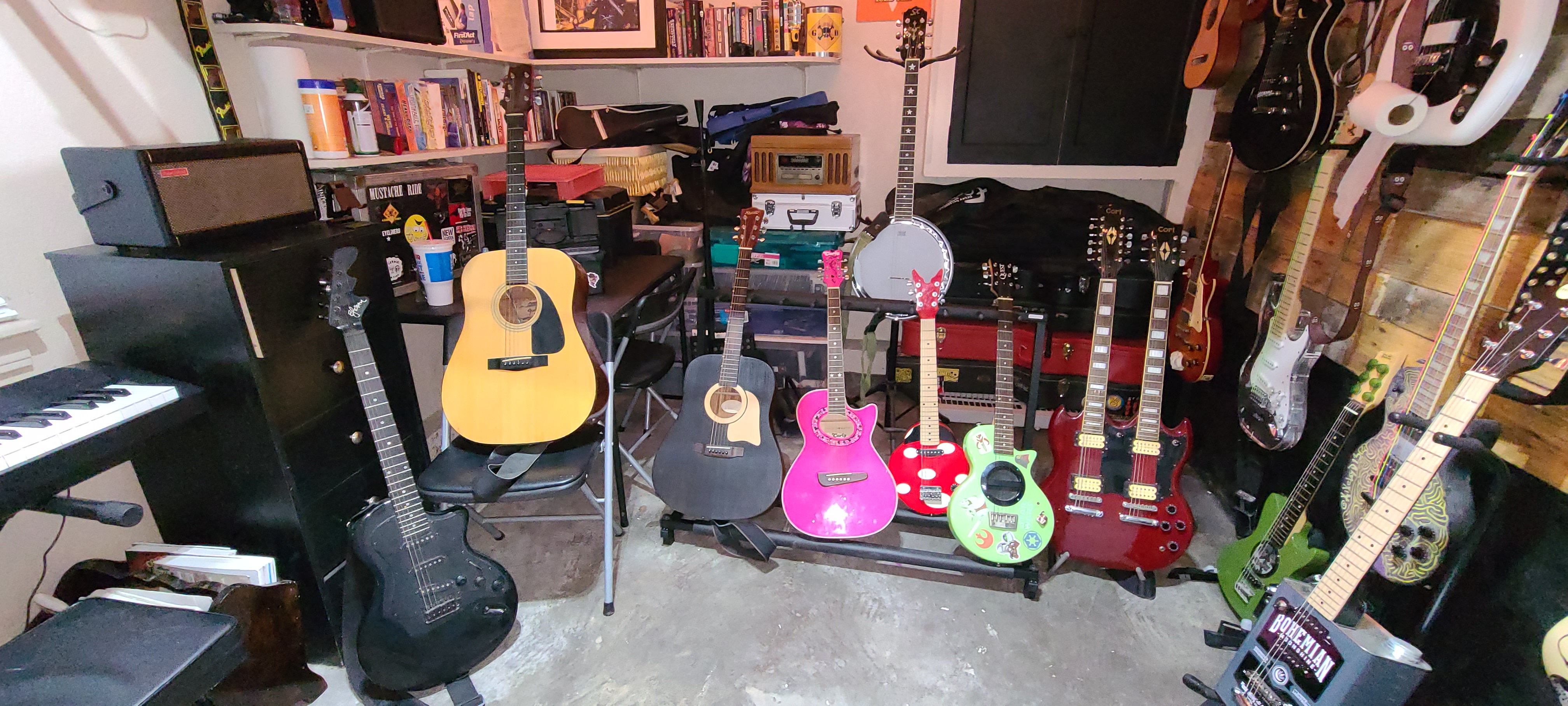 AiXeLsyD13's guitars - I ran out of walls.