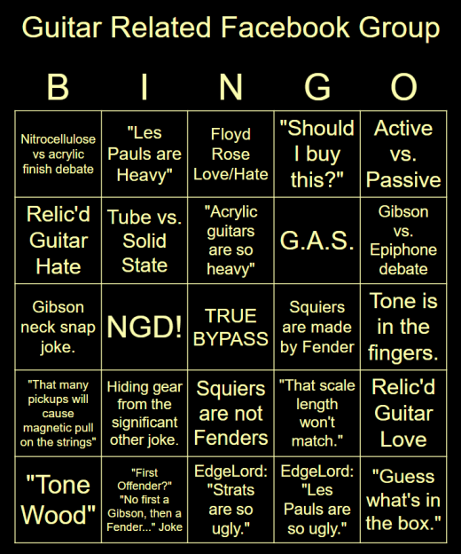 Guitar Bingo (Bingo Baker)