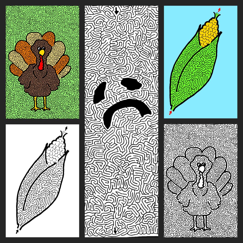 Collage of recent mazes.