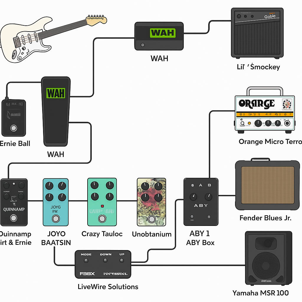ChatGPT generated pedal schematic.