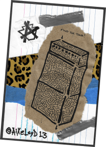 Find the tone! Guitar amp stack maze collage.