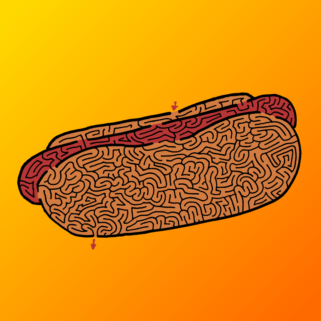Hot Dog Maze (color)